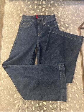 SPANX Dark Blue Wide-Leg Jeans